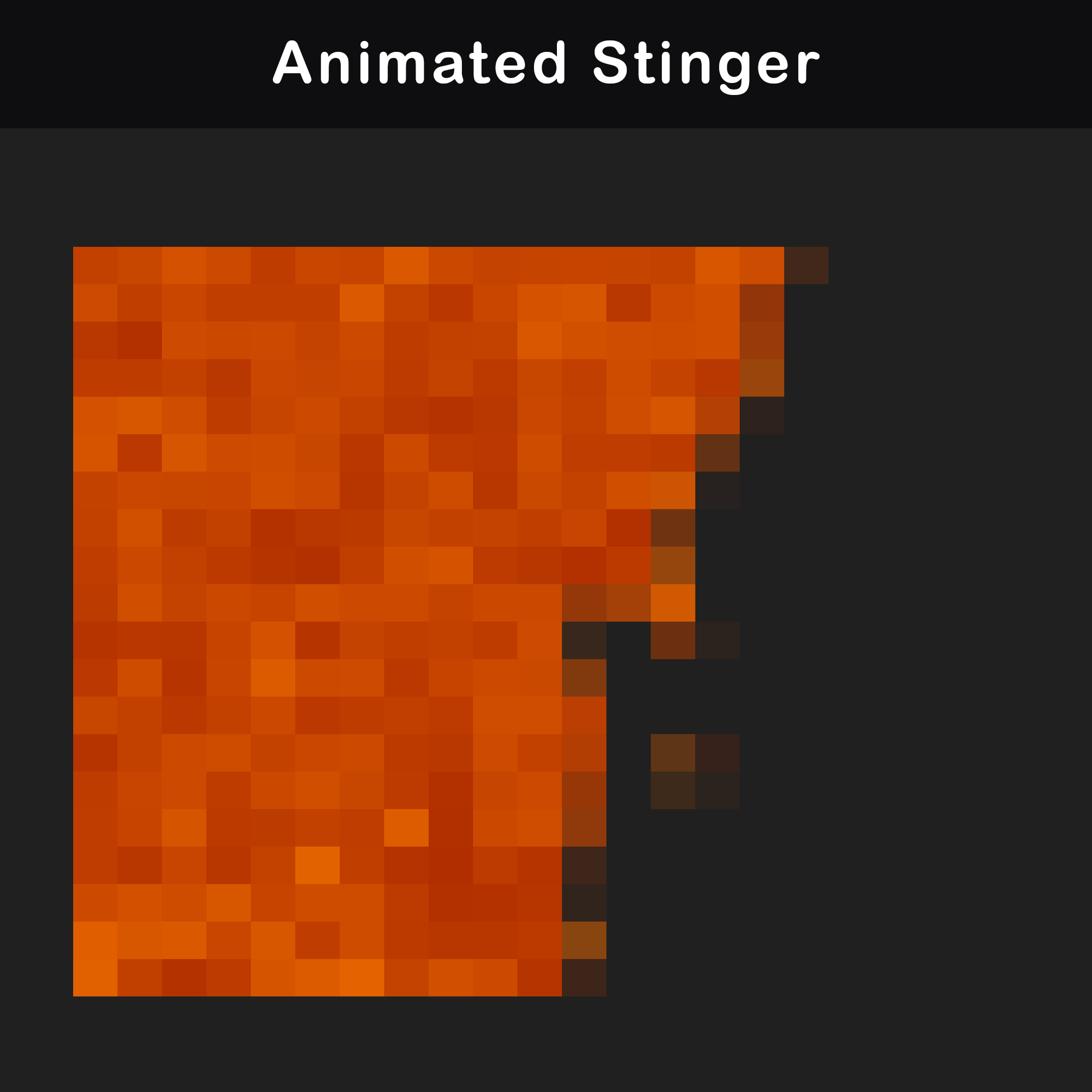 Retro Twitch Overlay Pack | Animated Orange Grid Stream Package 8 A retro orange animated stinger for transitions featuring a minimalist style hexagon pattern for Twitch streams.