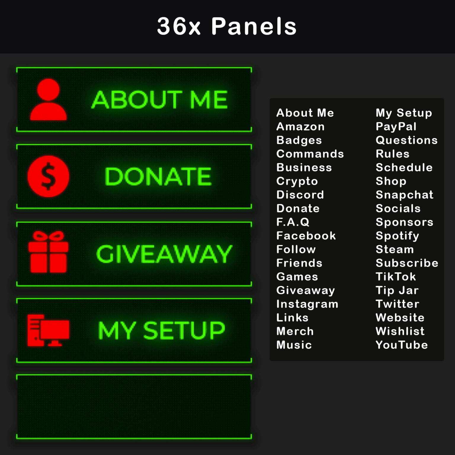 Animated Stream Overlay – Retro 80's Hacker Glitch Package - Image 4