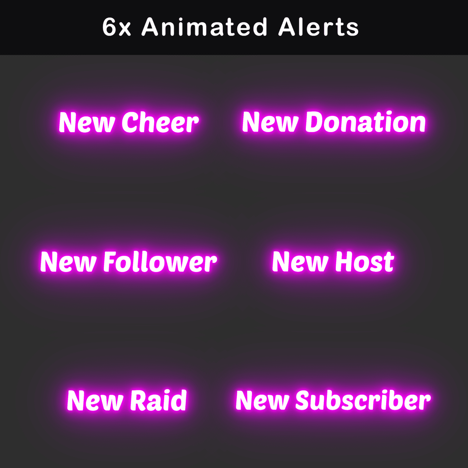 Twitch Overlay Pack - Animated Enchanted Forest Fantasy 7 Animated Pink Twitch Overlay pack, Purple Stream package
