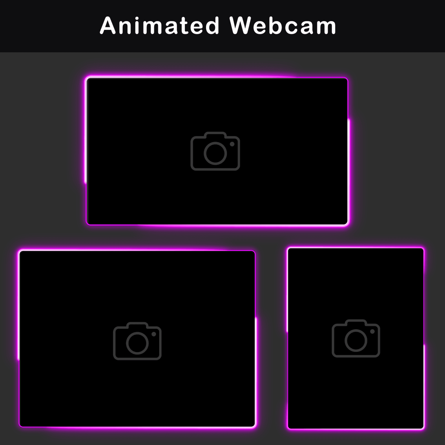 Twitch Overlay Pack - Animated Enchanted Forest Fantasy 6 Animated Pink Twitch Overlay pack, Purple Stream package