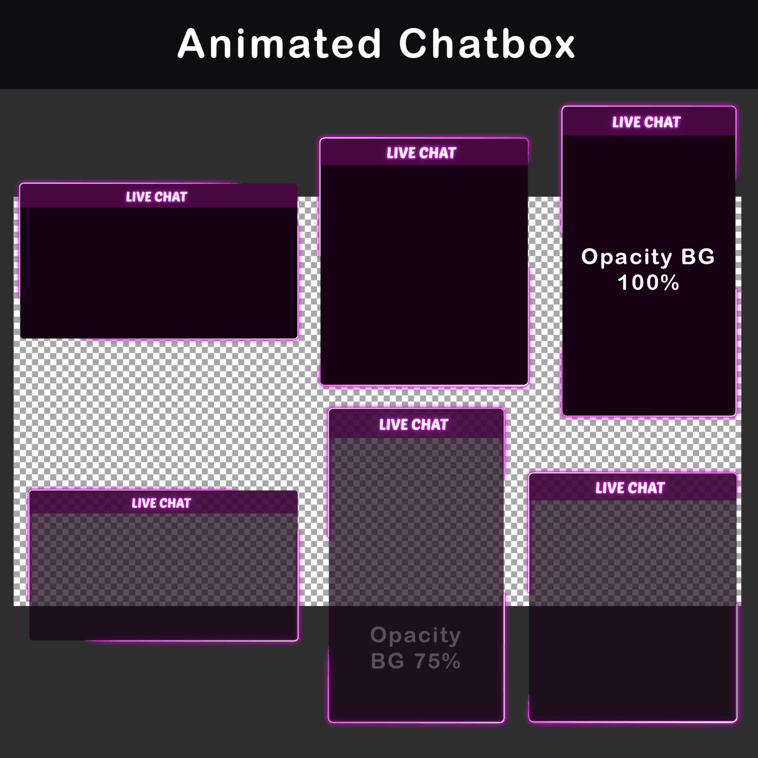 Twitch Overlay Pack - Animated Enchanted Forest Fantasy 2 Animated Pink Twitch Overlay pack, Purple Stream package