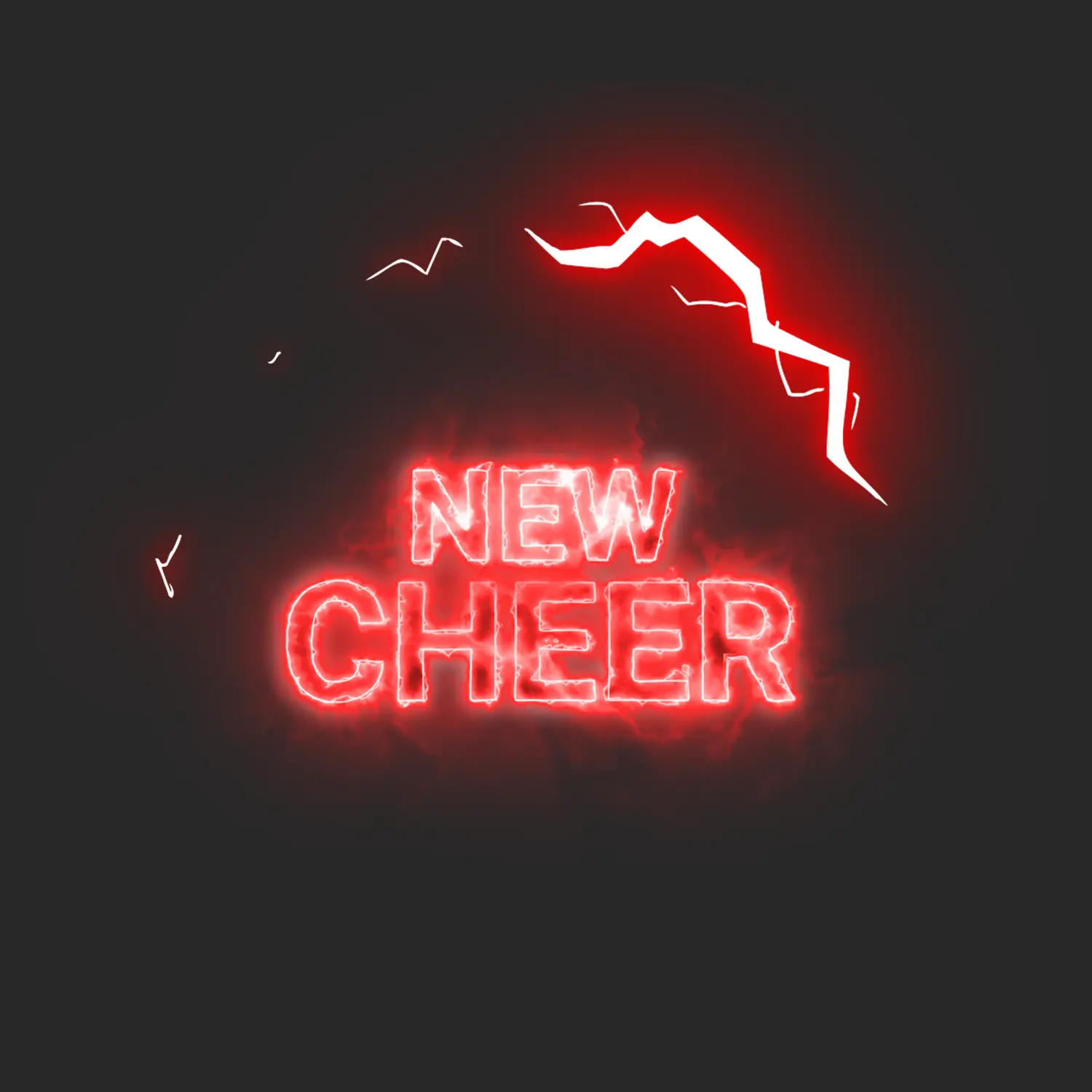 Neon Glow Full Screen Twitch Alerts - 6 Pack | Red Neon Style 2 New Cheer Full Screen Red Neon Glow Animated Stream Alert