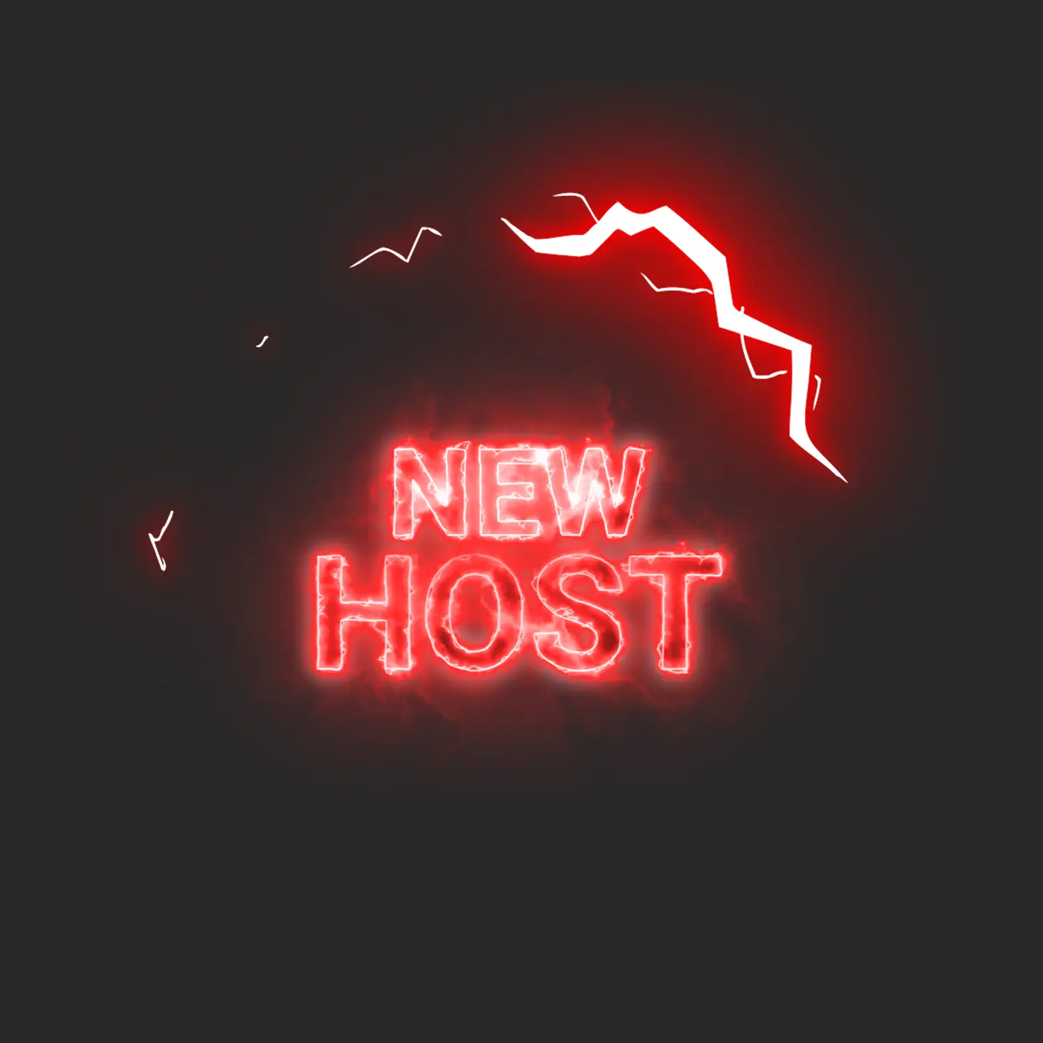 Neon Glow Full Screen Twitch Alerts - 6 Pack | Red Neon Style 5 New Host Full Screen Red Neon Glow Animated Stream Alert