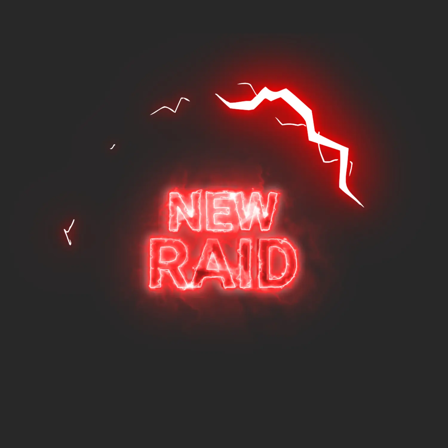 Neon Glow Full Screen Twitch Alerts - 6 Pack | Red Neon Style 6 New Raid Full Screen Red Neon Glow Animated Stream Alert