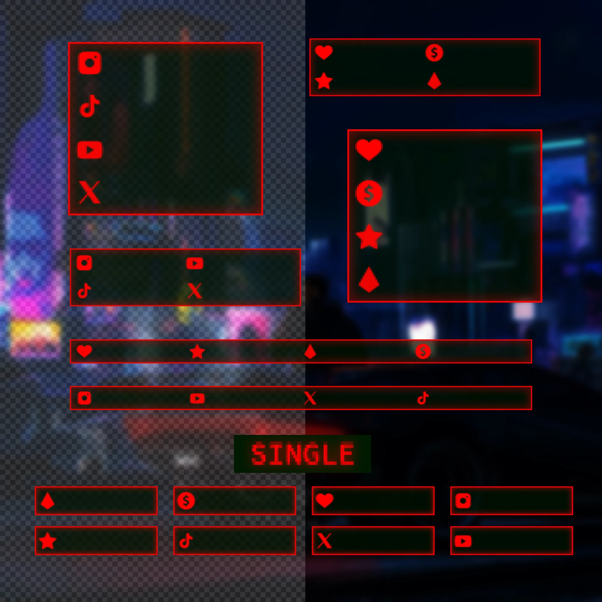 Twitch Overlay Pack - Animated 80s Retro Terminal CRT 15 Retro Stream Overlay Package – Animated 80s CRT Twitch Overlays for OBS Streamlabs Pixel PC Layout Pack 7 VelesDC - Stream Overlays