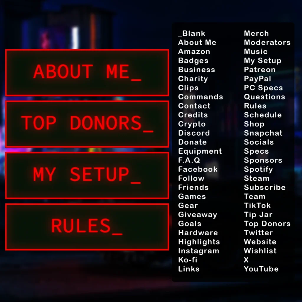 Twitch Overlay Pack - Animated 80s Retro Terminal CRT 14 Retro Stream Overlay Package – Animated 80s CRT Twitch Overlays for OBS, Streamlabs, Pixel PC Layout Pack