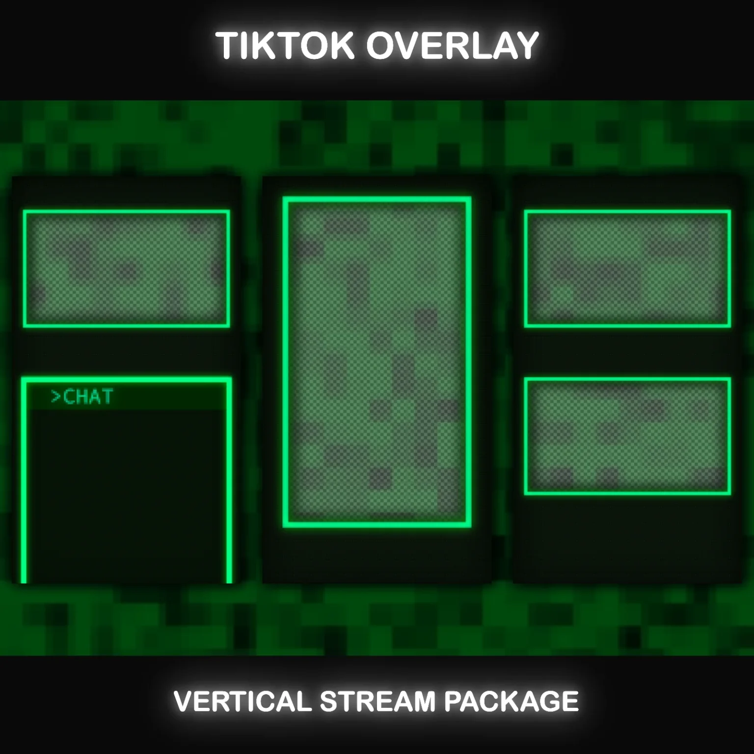 TikTok Live Overlay Pack – Animated Retro CRT Vertical Stream Layout 7 TikTok Live Overlay Pack – Animated Retro CRT Vertical Stream Layout