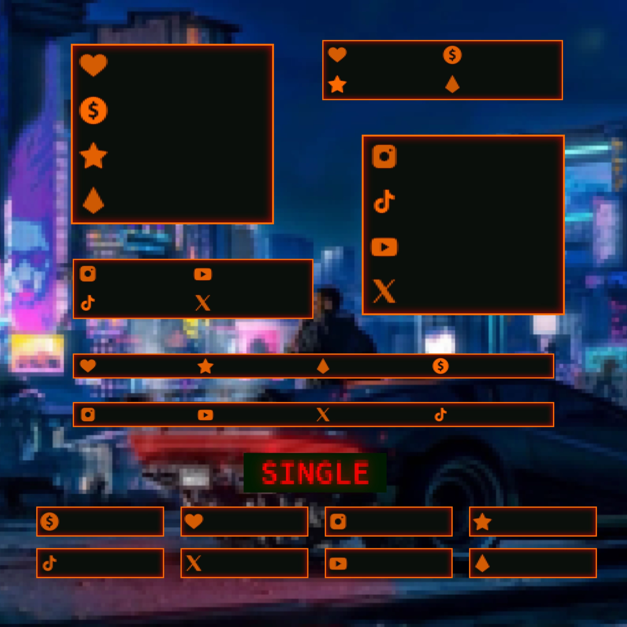 Retro Twitch Overlay Package - Animated 80s CRT Stream Overlays (OBS, Streamlabs) 11 Retro Twitch Overlay Package, Animated 80s CRT Stream Overlays for OBS, Streamlabs, Pixel PC Layout Pack