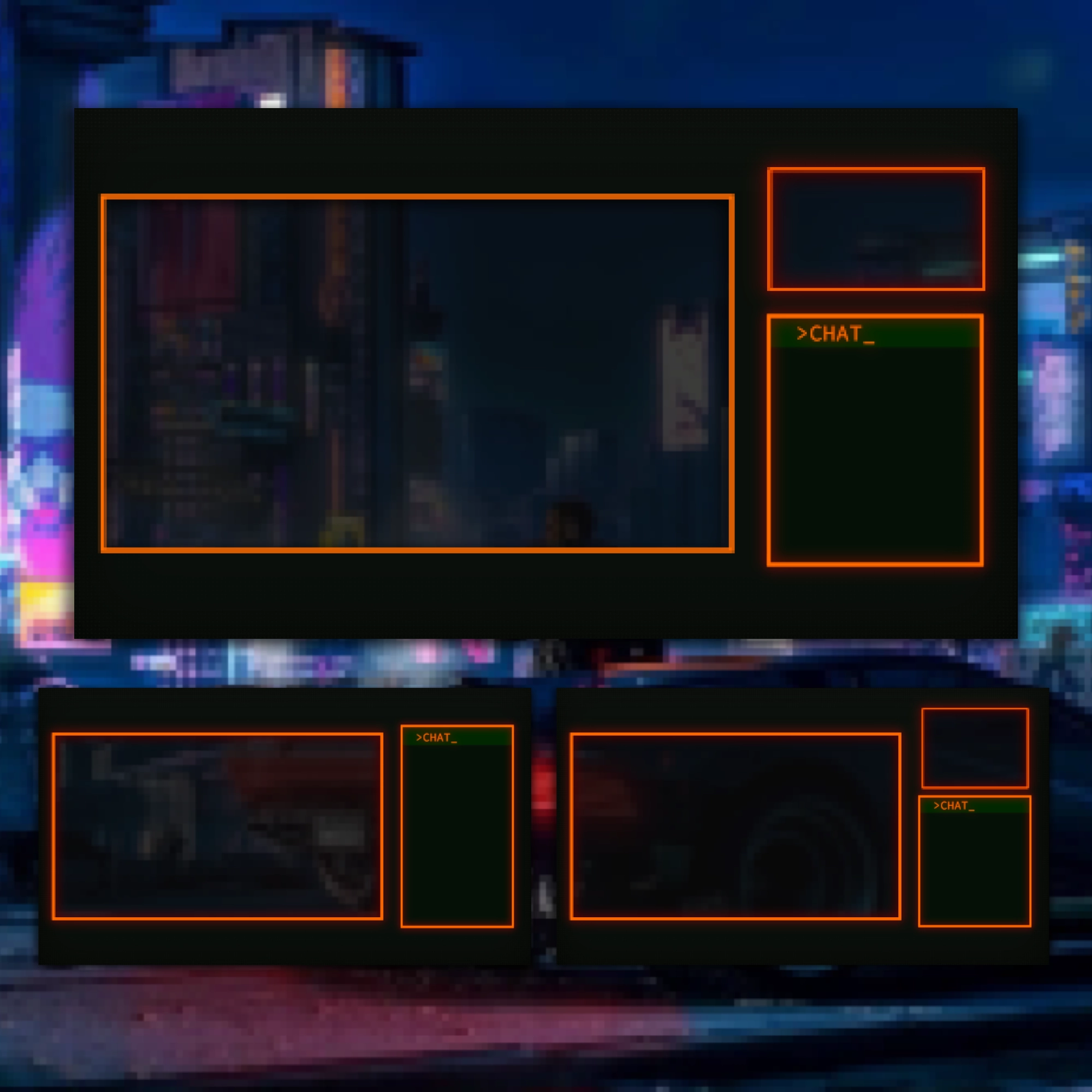 Retro Twitch Overlay Package - Animated 80s CRT Stream Overlays (OBS, Streamlabs) 3 Retro Twitch Overlay Package - Animated 80s CRT Stream Overlays (OBS, Streamlabs) - Image 3