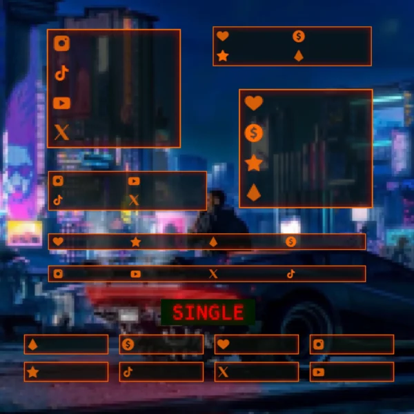 Retro Twitch Overlay Package - Animated 80s CRT Stream Overlays (OBS, Streamlabs) - Image 7
