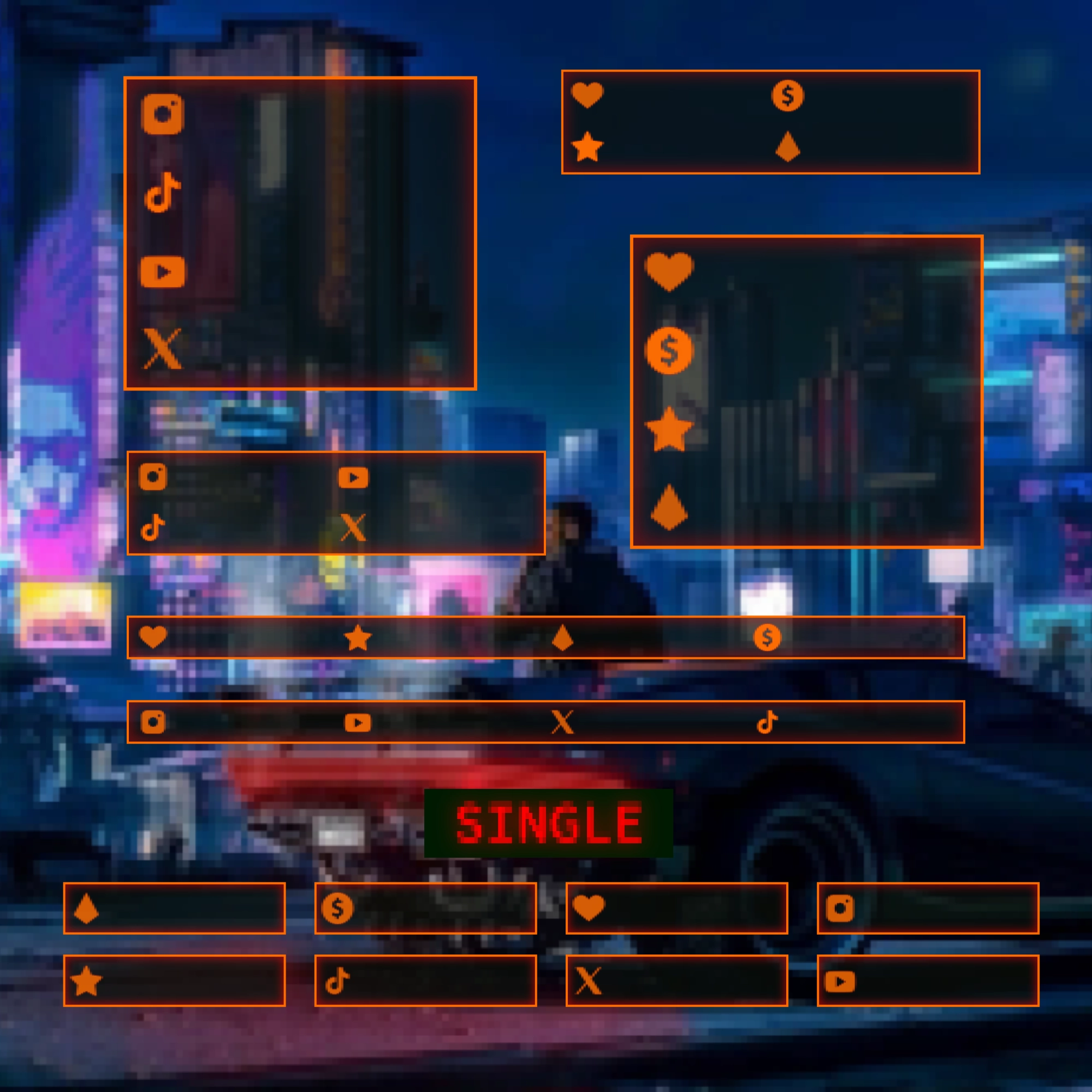 Retro Twitch Overlay Package - Animated 80s CRT Stream Overlays (OBS, Streamlabs) 7 Retro Twitch Overlay Package - Animated 80s CRT Stream Overlays (OBS, Streamlabs) - Image 7