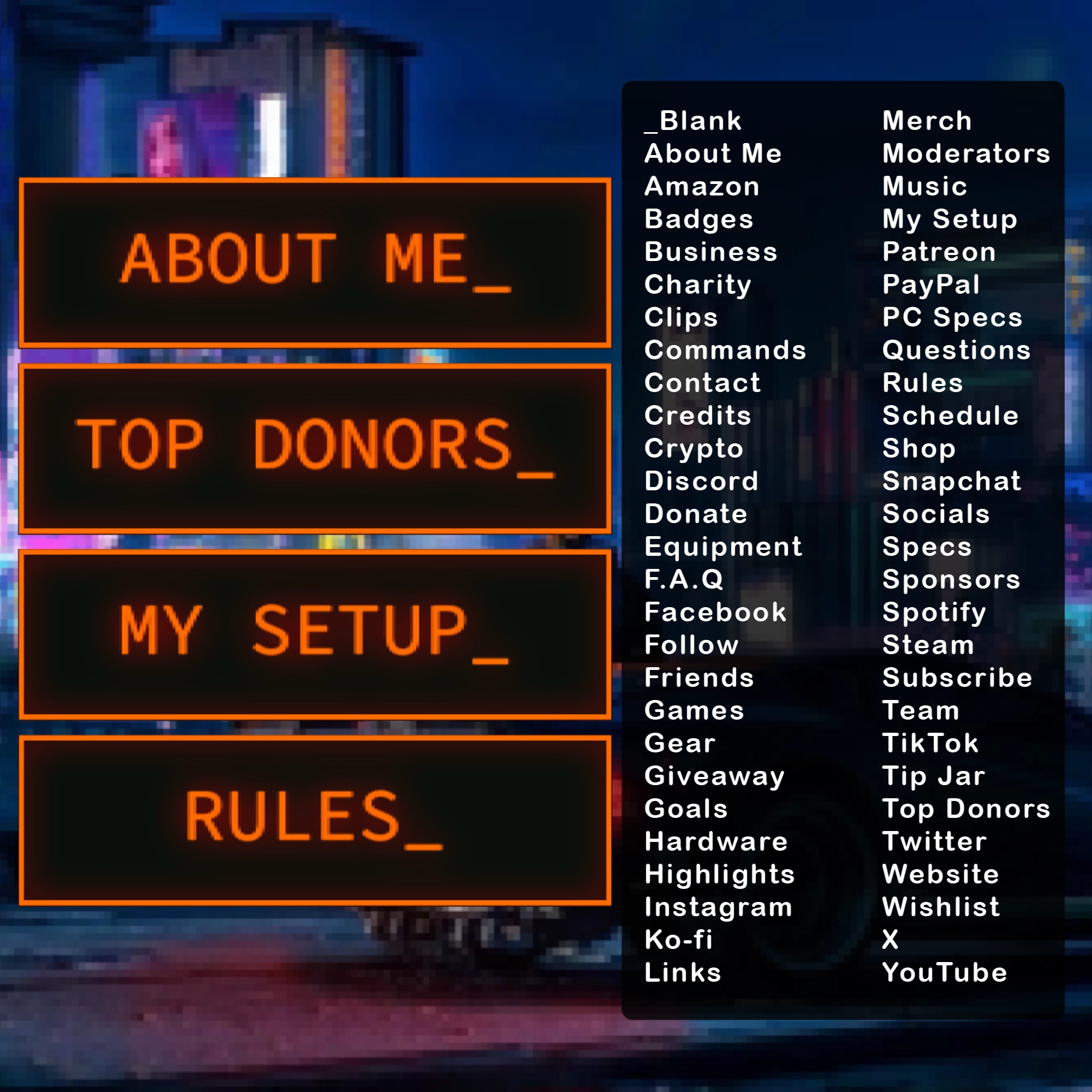 Retro Twitch Overlay Package - Animated 80s CRT Stream Overlays (OBS, Streamlabs) 8 Retro Twitch Overlay Package - Animated 80s CRT Stream Overlays (OBS, Streamlabs) - Image 8