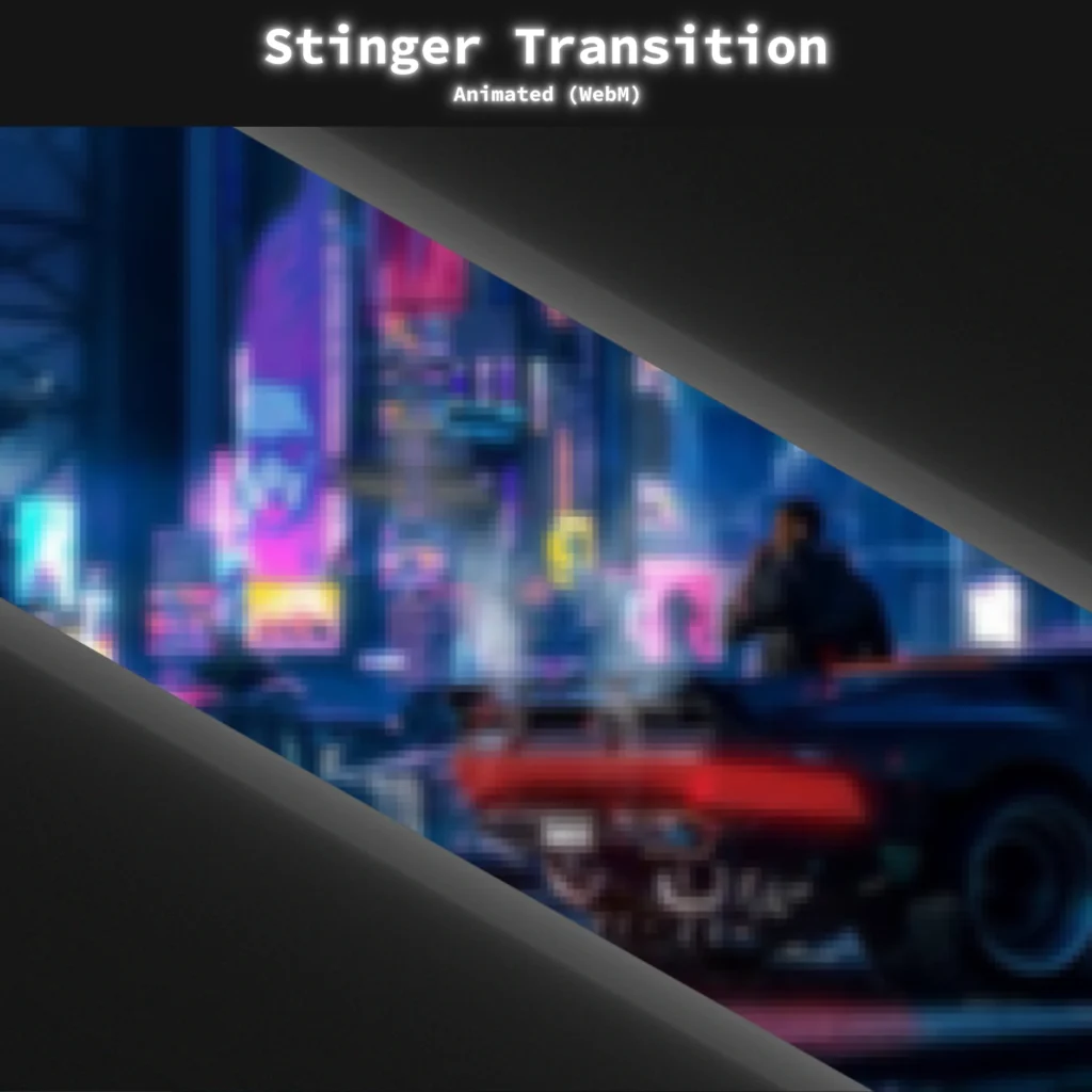 Twitch Overlay Package Dark Animated Stream Pack Black Minimalist Stream Overlays 9 VelesDC - Stream Overlays